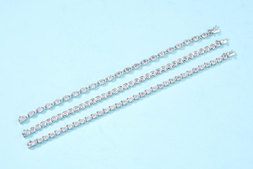 4 Best Sterling Silver Tennis Bracelets With Diamond Accents