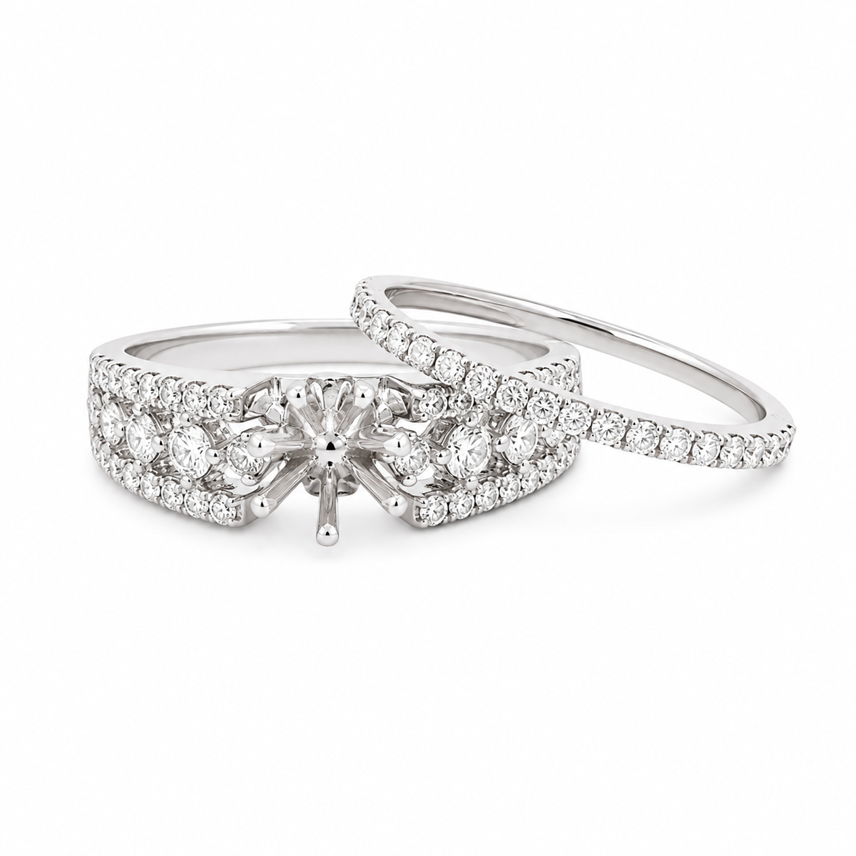 14KW SEMI MOUNT BRIDAL SET