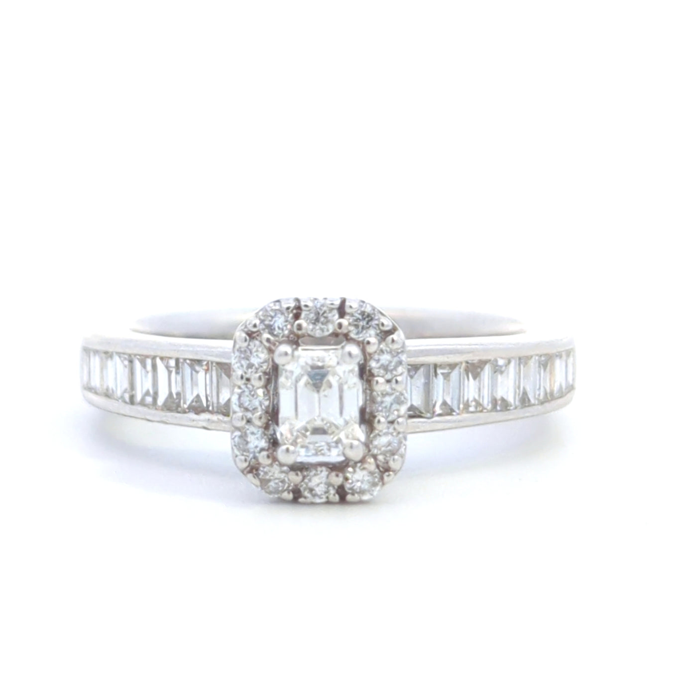 14K WHITE GOLD 1.0CT DIAMOND RING - John Thomas Jewelers.