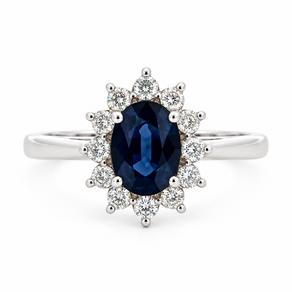 14KW SAPPHIRE RING
