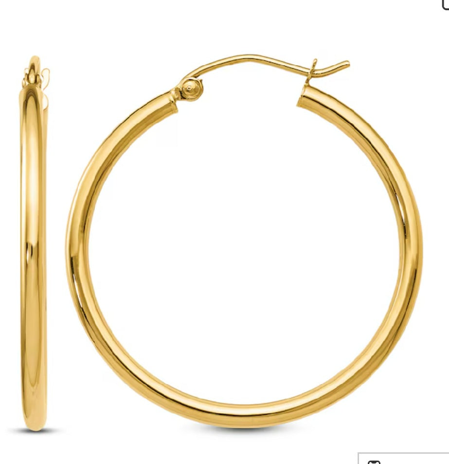 Precious Metal (No Stones) Earring