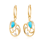 Colored Stone Earring