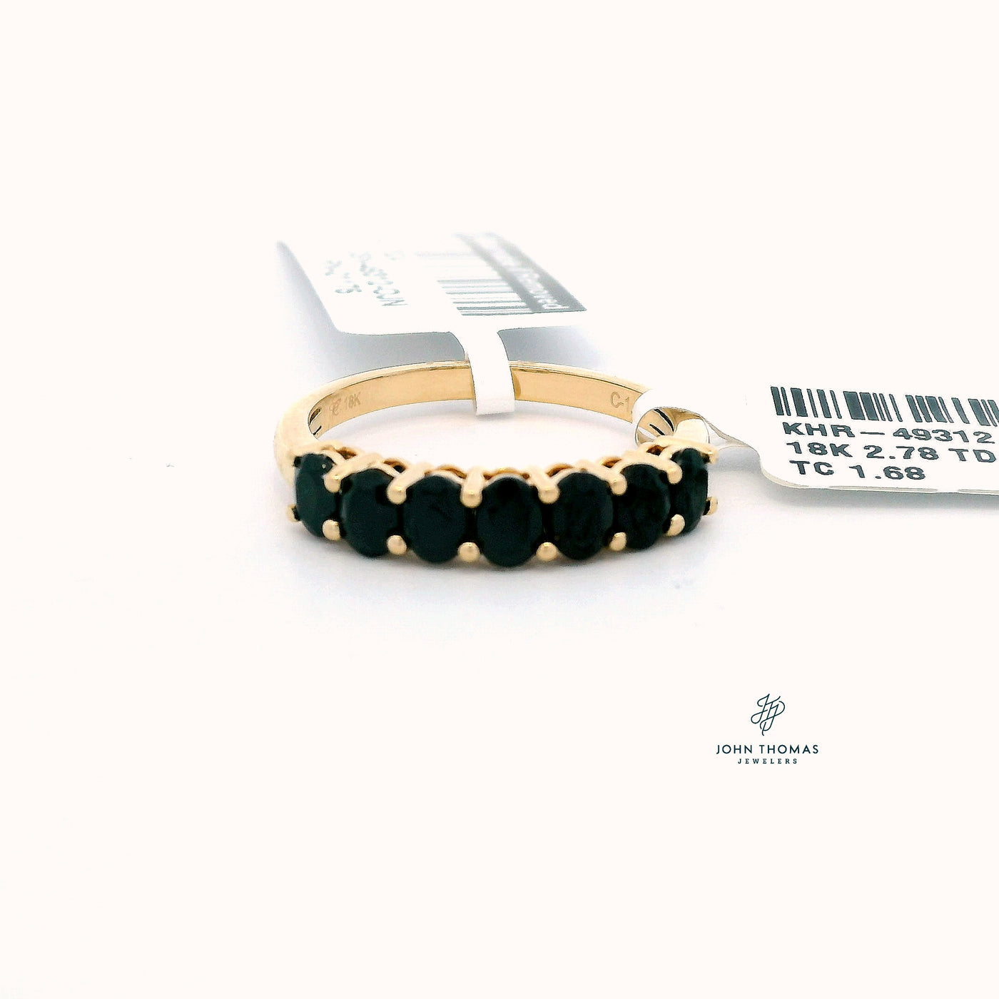 BLACK SPINEL RING IN 18K YELLOW GOLD