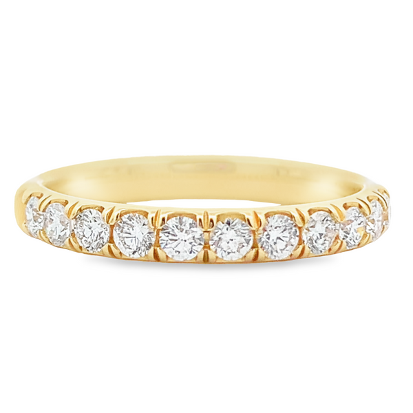 14K YELLOW GOLD DIAMOND SPLIT PRONG RING