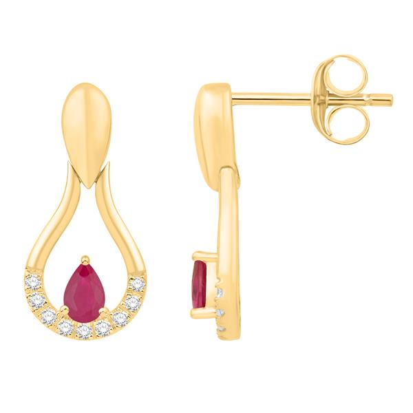 Colored Stone Earring