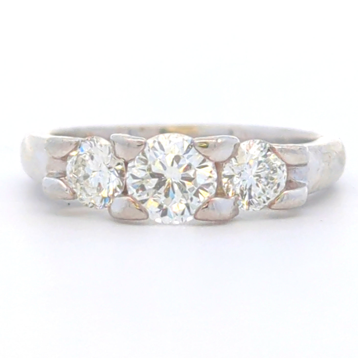 PLATINUM ROBERTO COIN CENTO TRILOGY RING