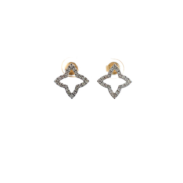 14KY DIAMOND STAR EARRINGS