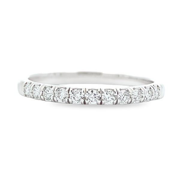 14KW ELEVEN DIAMOND SPLIT PRONG WEDDING BAND - John Thomas Jewelers.
