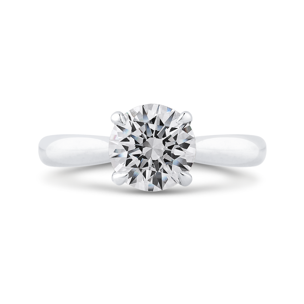 14K White Gold Ladies' Diamond Engagement Ring (Semi-Mount)