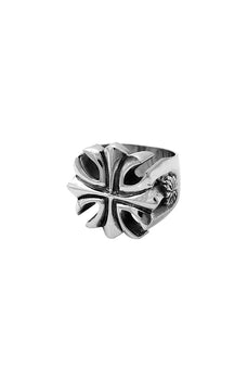 King Baby Gothic Cross Sterling Silver Cross Ring Size 10
