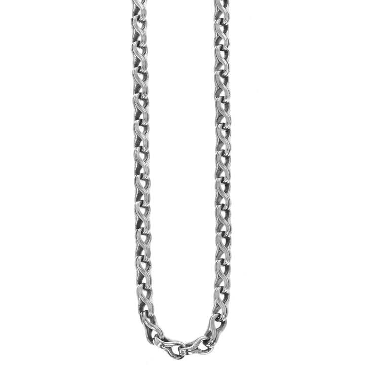 King Baby Sterling Silver Twisted Eight 24" Chain