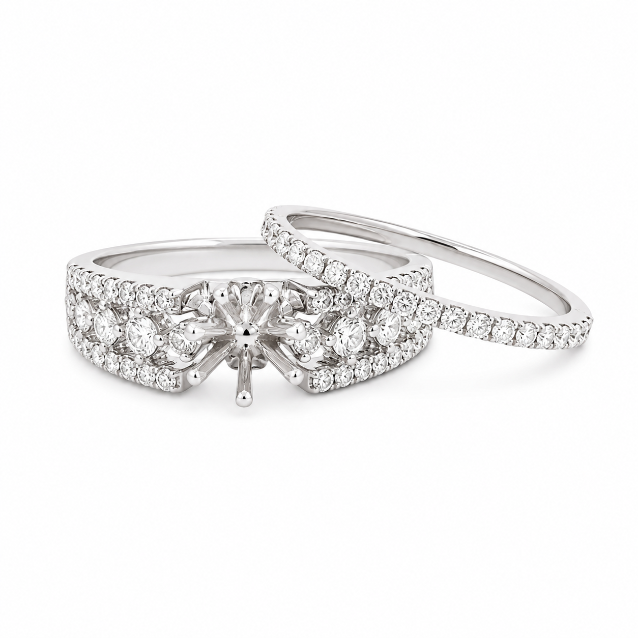 14KW SEMI MOUNT BRIDAL SET