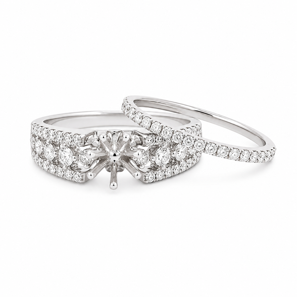 14KW SEMI MOUNT BRIDAL SET