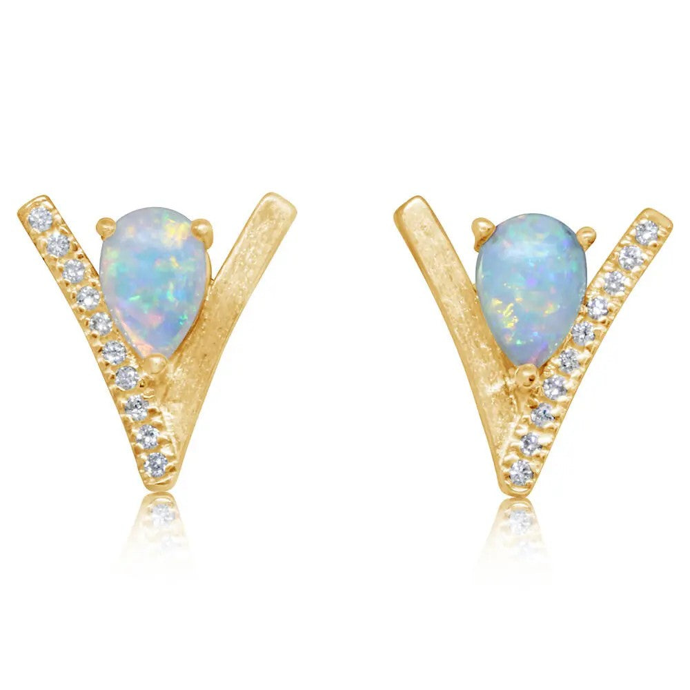 Colored Stone Earring