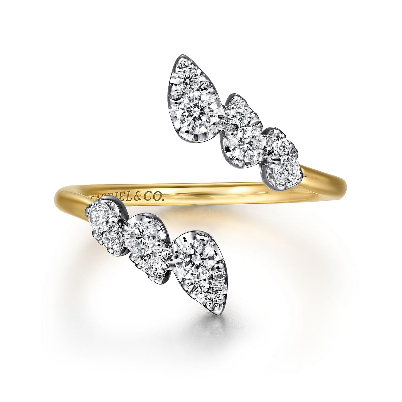 14KY DIAMOND BYPASS LADIES RING