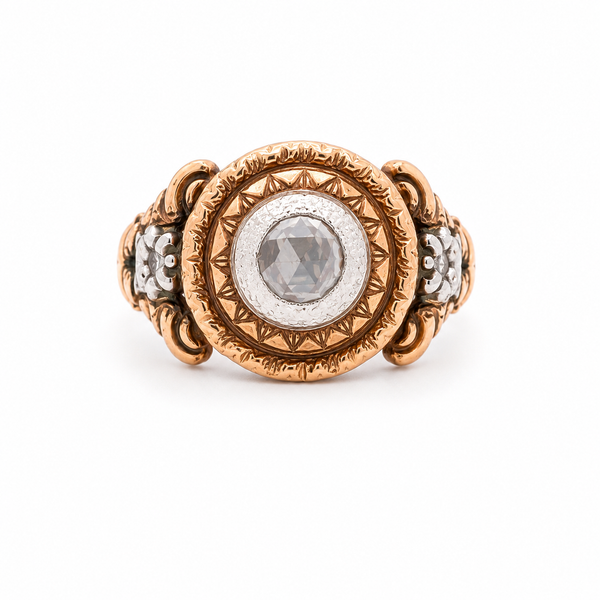 OLD MINE CUT ANTIQUE RING