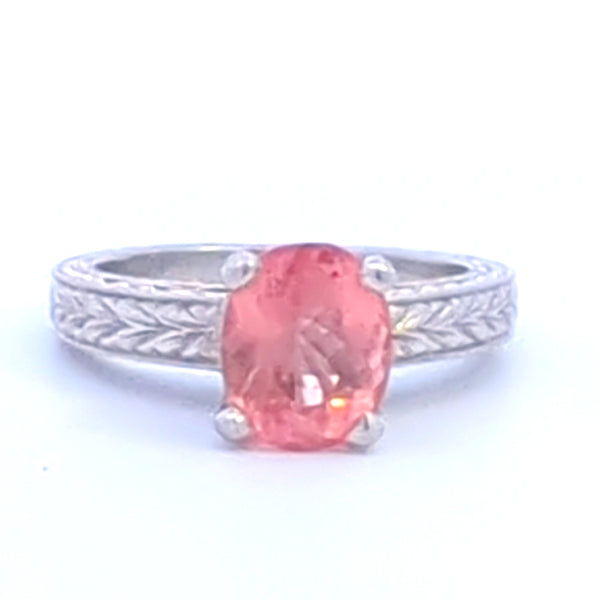 TOPAZ RING IN PLATINUM AND 18K YELLOW GOLD