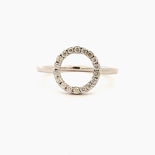 10K WHITE GOLD DIAMOND FASHION RING (.22CTW)