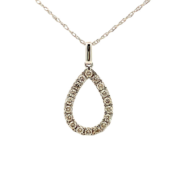 14KW DIAMOND PEAR SHAPED PENDANT