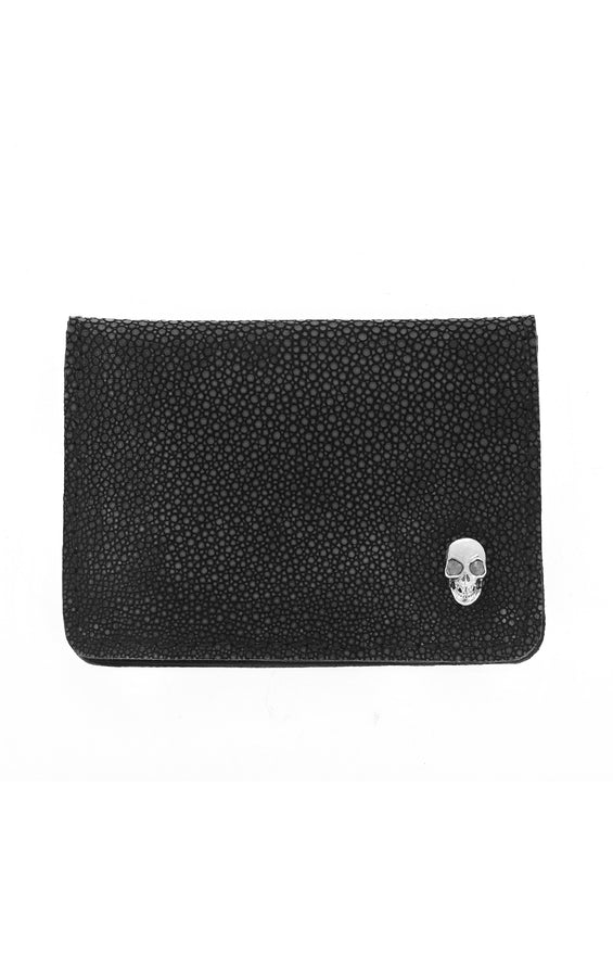 King Baby Horizontal Silver Skull Going Out Card Holder