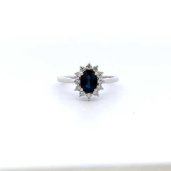 14KW SAPPHIRE RING
