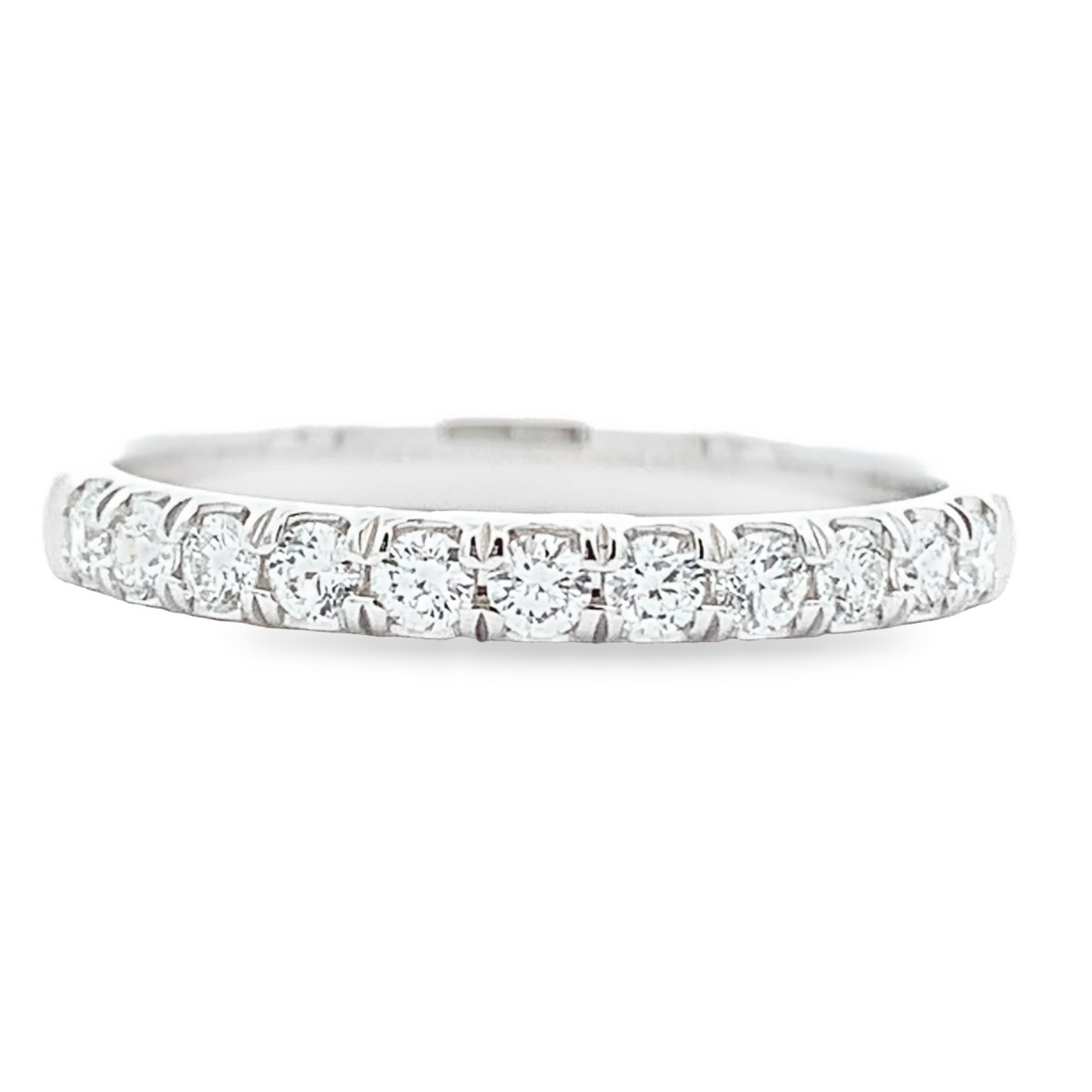 14K White Gold 11 Diamond Anniversary Band - John Thomas Jewelers.
