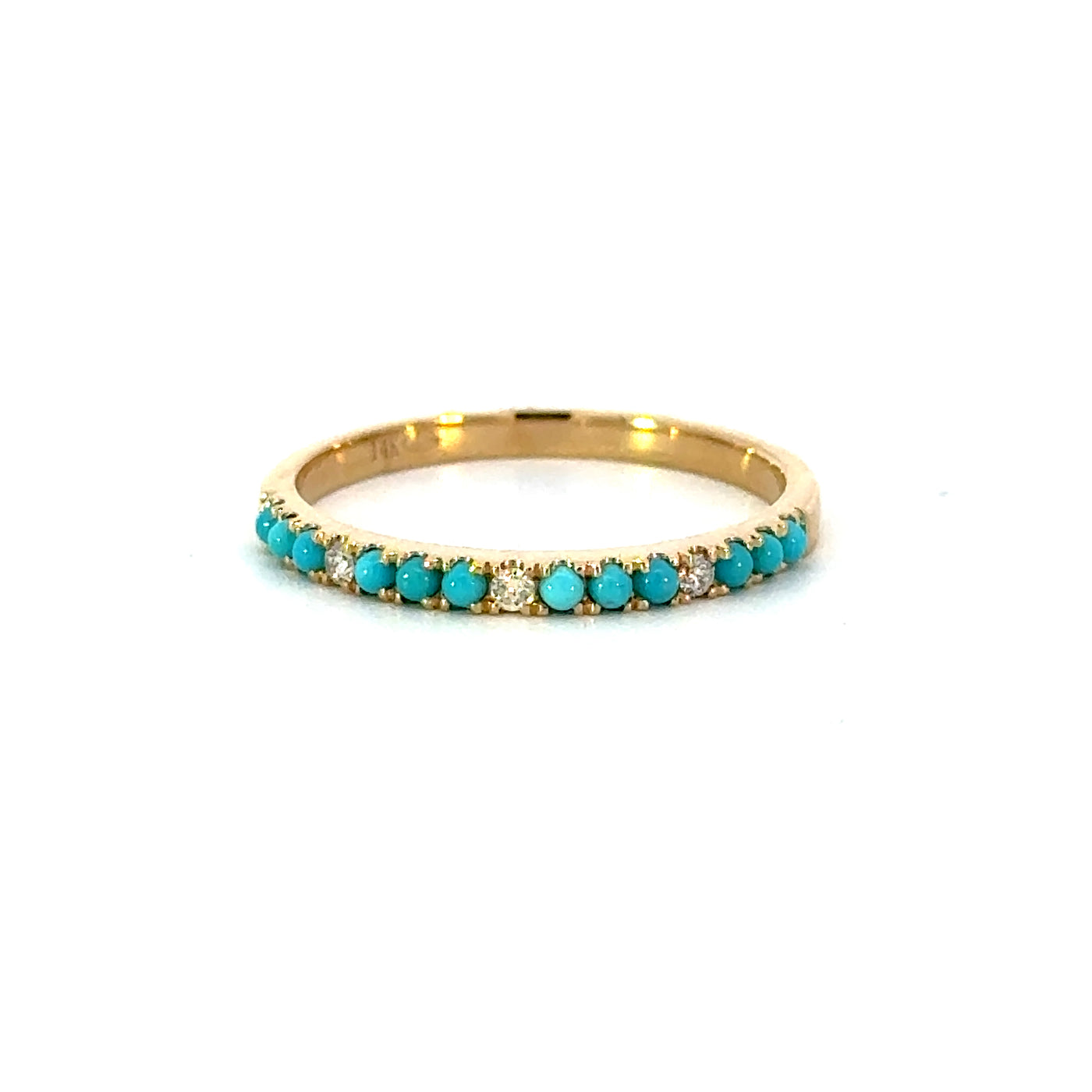 TURQUOISE AND DIAMOND BAND