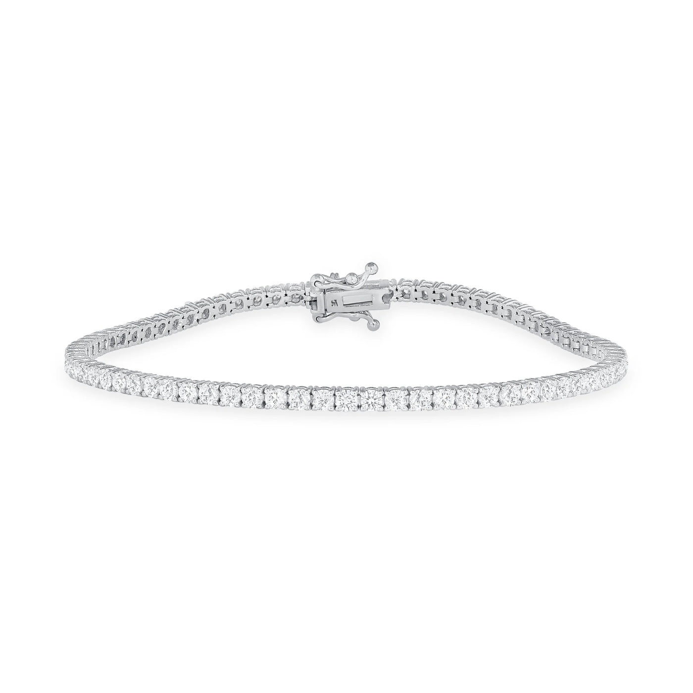 14KW 1.15CT DIAMOND BUTTERCUP TENNIS BRACELET