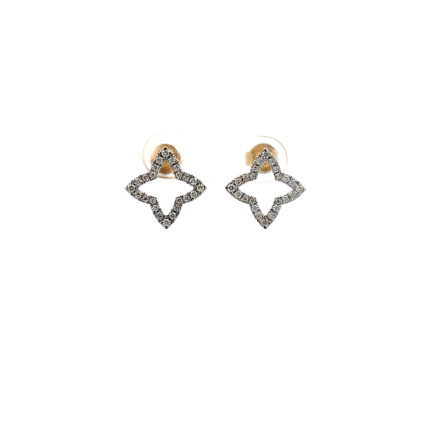14KY DIAMOND STAR EARRINGS