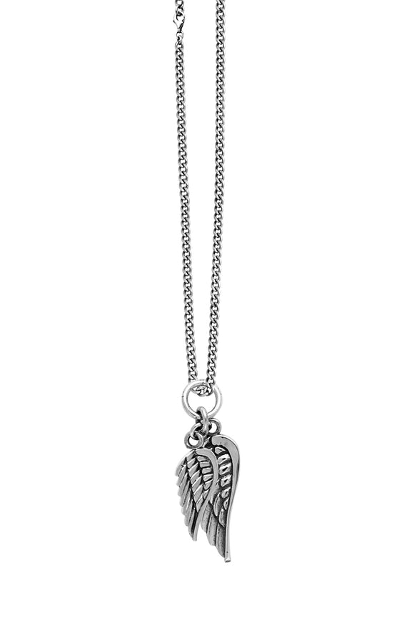 Sterling Silver King Baby Double Wing 24" Necklace