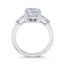 14K White Round Diamond Timeless Engagement Ring (Semi-Mount) - John Thomas Jewelers.