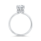 14K White Gold Round Cut Diamond Classic Engagement Ring (Semi-Mount) - John Thomas Jewelers.