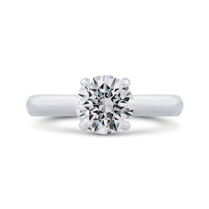White Gold Round Diamond Engagement Ring (Semi-Mount)
