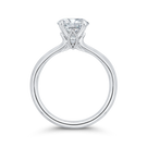 White Gold Round Diamond Engagement Ring (Semi-Mount)
