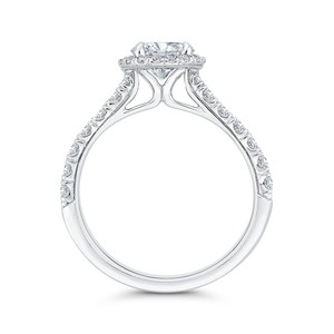 Diamond 14K White Gold Engagement Ring (Semi-Mount)