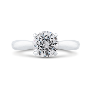 14K White Gold Ladies' Diamond Engagement Ring (Semi-Mount)