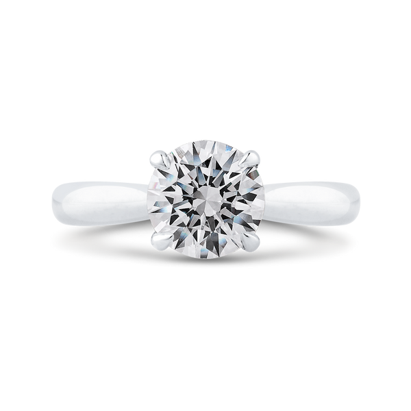 14K White Gold Ladies' Diamond Engagement Ring (Semi-Mount)