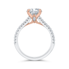 Diamond Engagement Ring with Split Shank In 14K Two-Tone Gold (Semi-Mount) - John Thomas Jewelers.