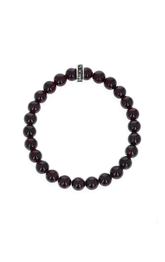 King Baby 8mm Lava Rock Bracelet w/Logo - John Thomas Jewelers.
