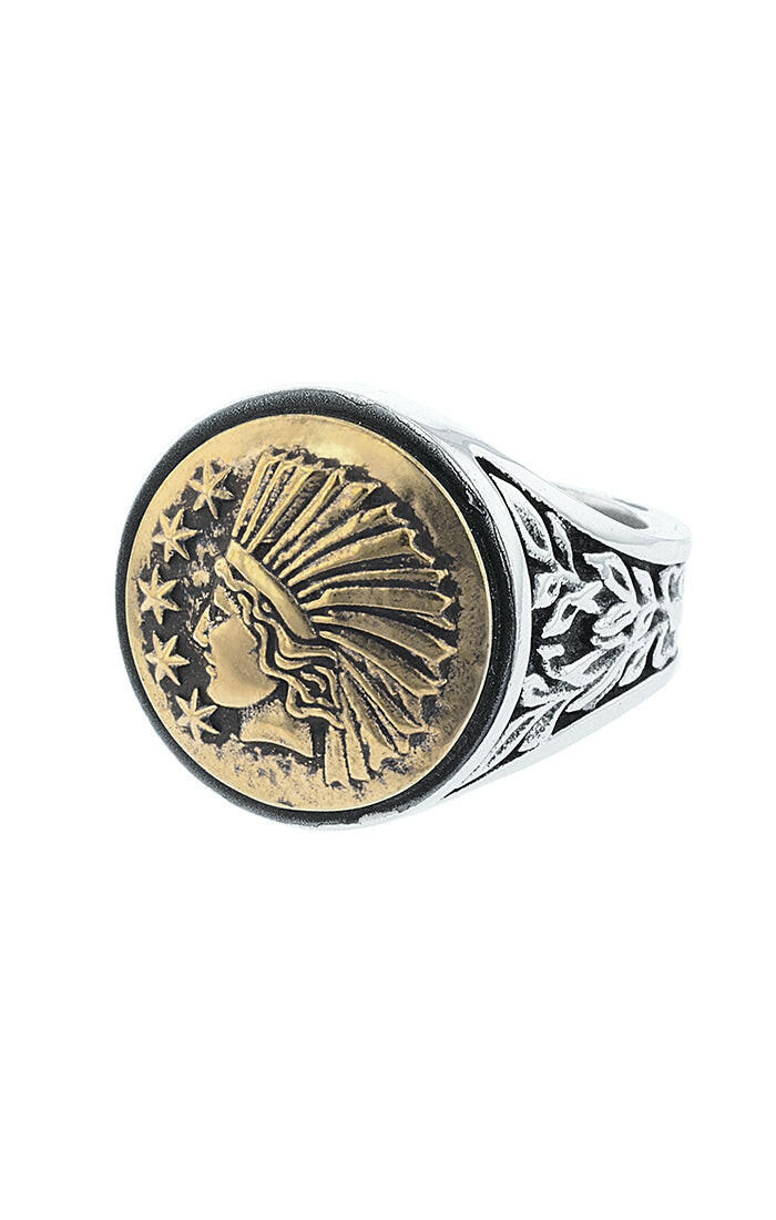 King Baby Liberty Headdress Ring - John Thomas Jewelers.