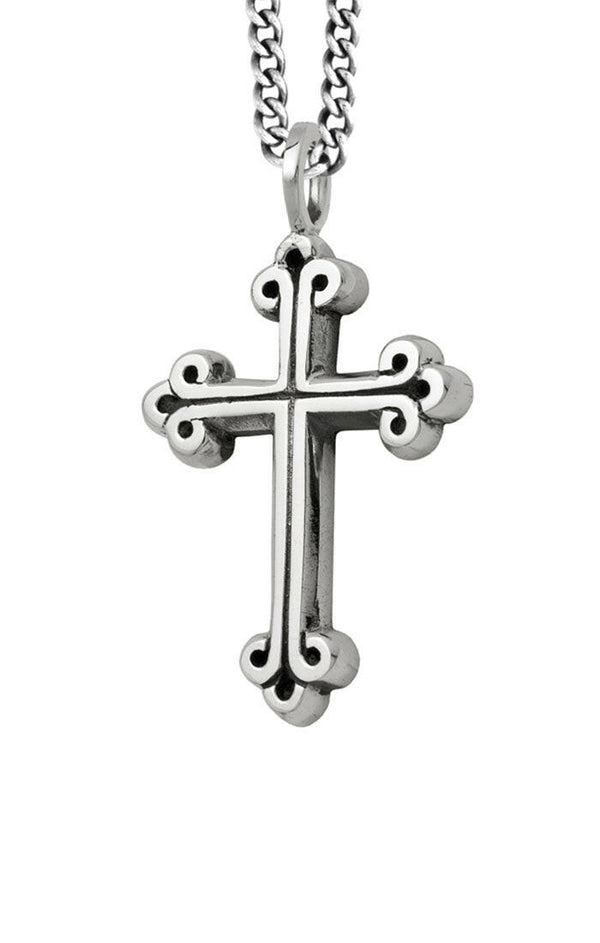 King Baby Medium Traditional Cross Pendant - John Thomas Jewelers.
