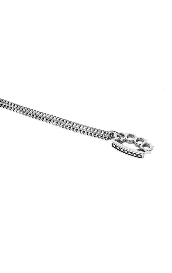 King Baby Small Brass Knuckle Pendant W/Stars - John Thomas Jewelers.