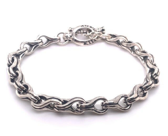 King Baby Twisted Eight Link Bracelet - John Thomas Jewelers.