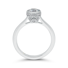 14K White Gold Round Diamond Classic Engagement Ring