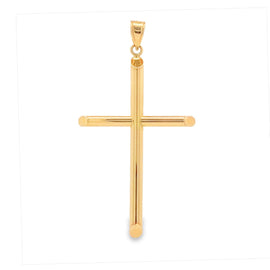 14K Yellow Gold Simply Elegant Cross Pendant